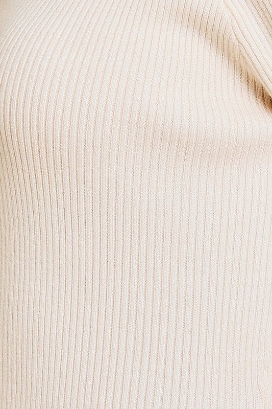 Kiss me not slit sweater top