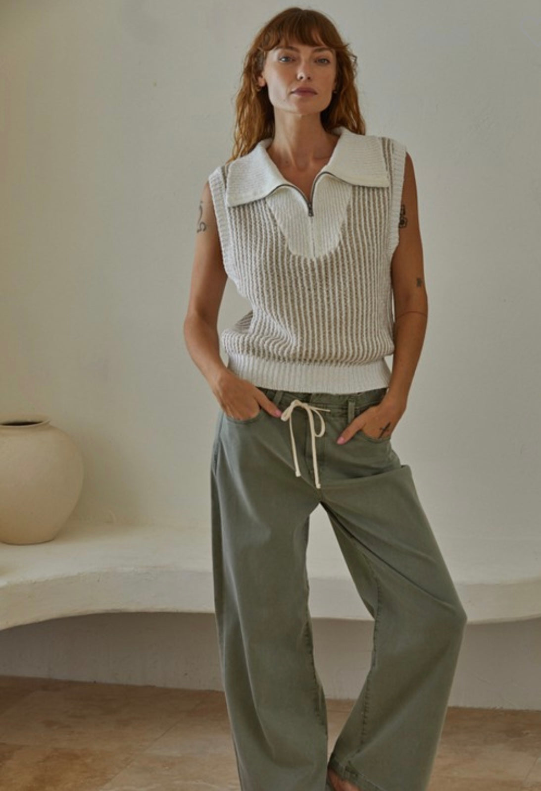 Everleigh zip up vest