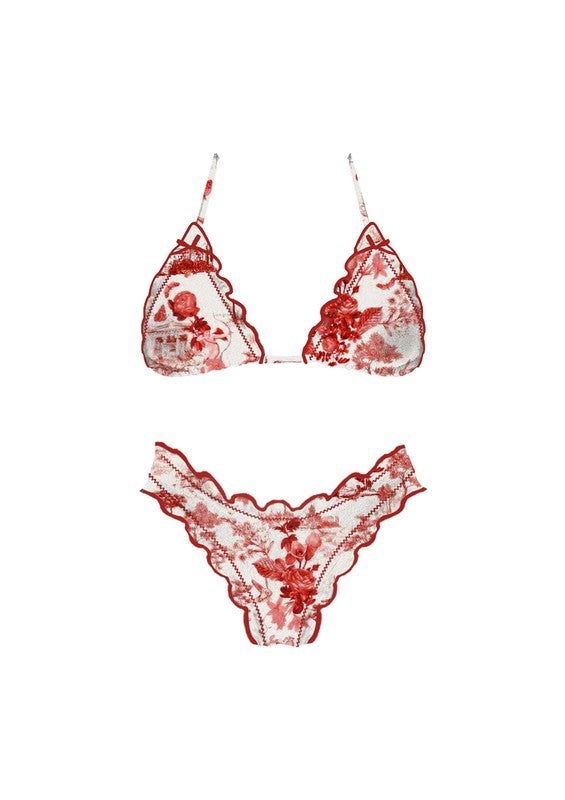 Ruffle vintage bikini