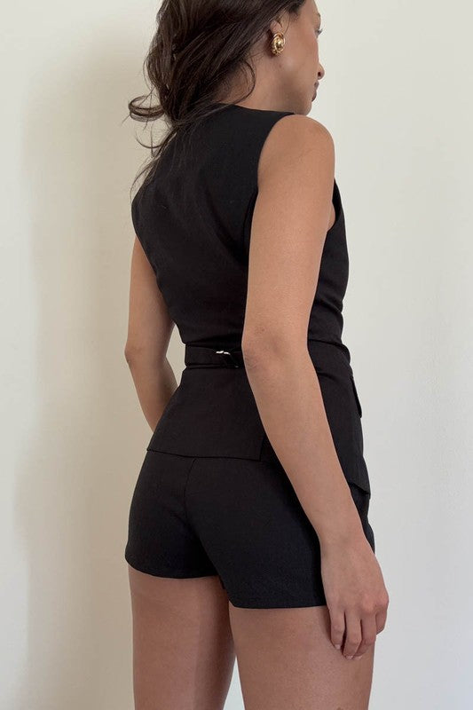 Linen vest set