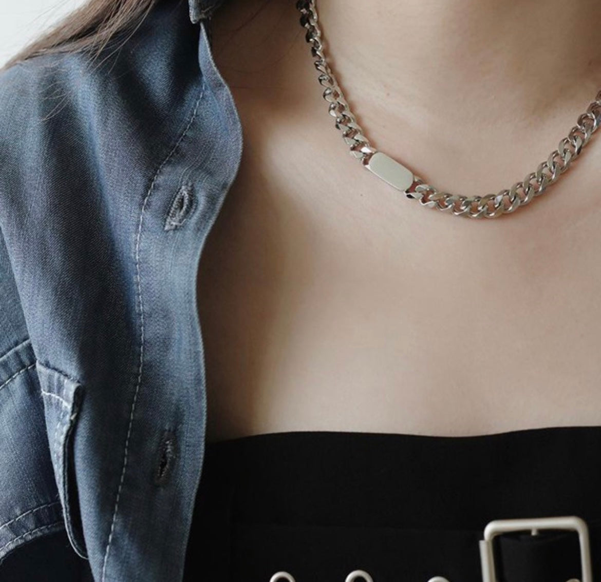 Black Gemstone Necklace