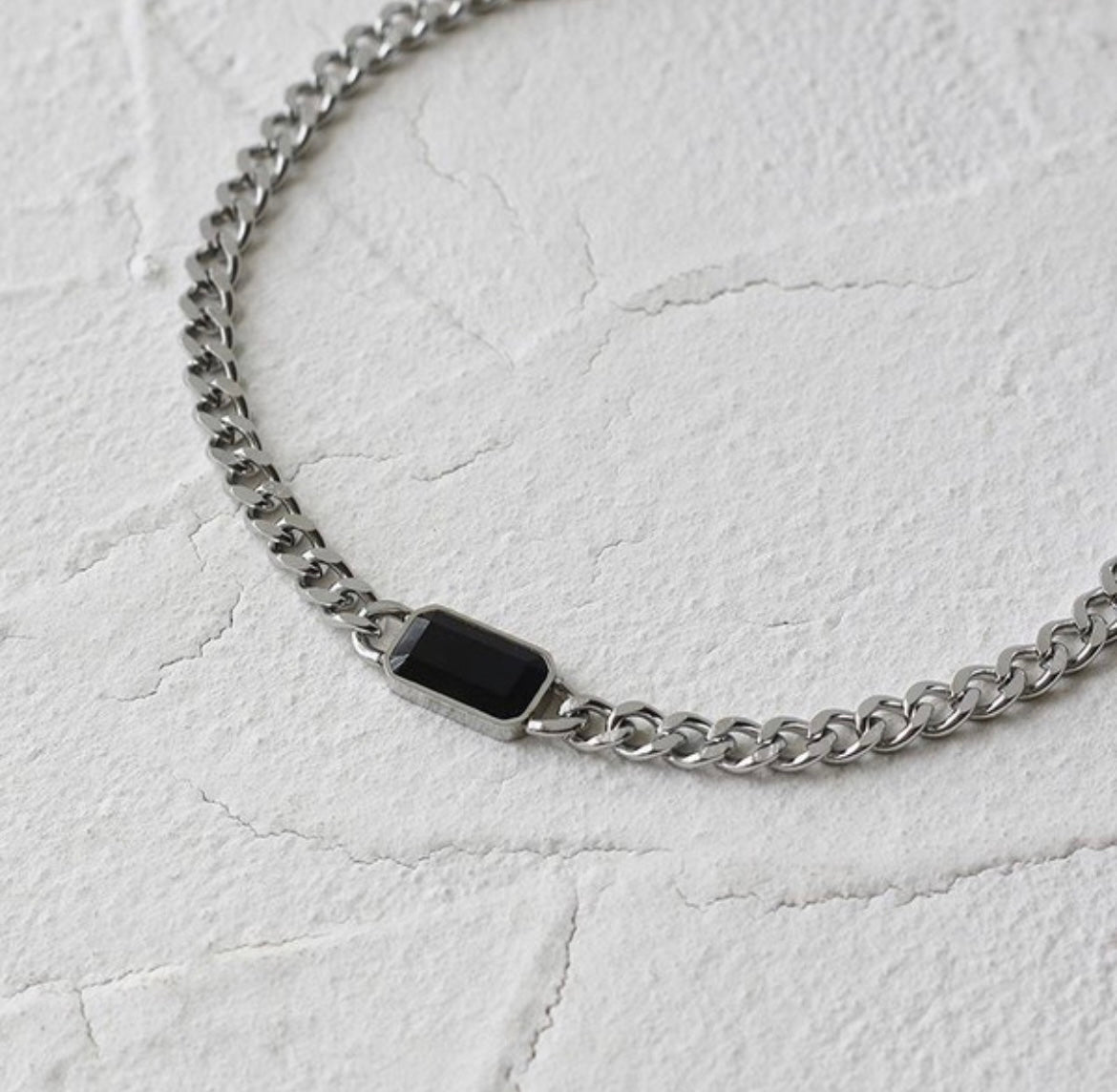 Black Gemstone Necklace