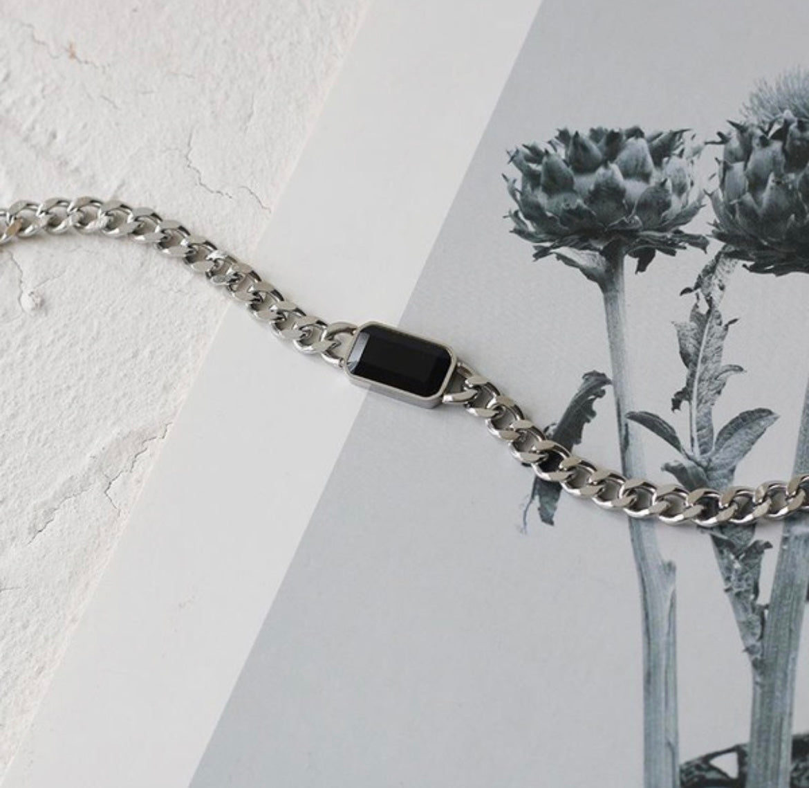 Black Gemstone Necklace