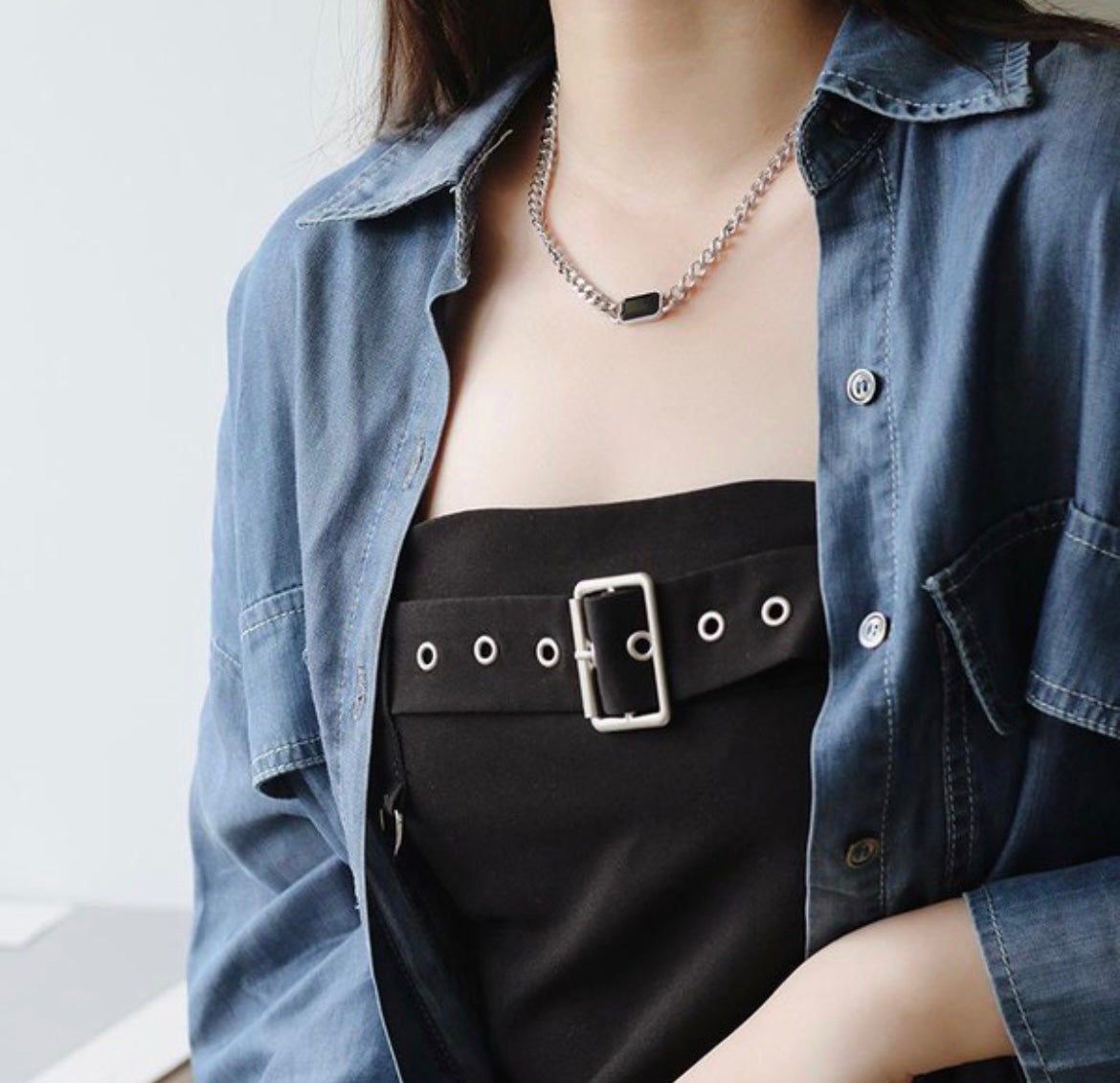 Black Gemstone Necklace