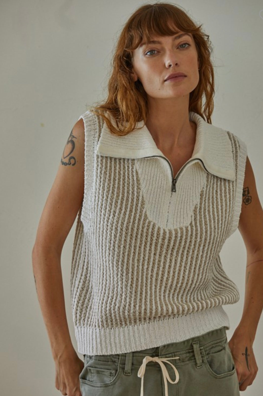 Everleigh zip up vest