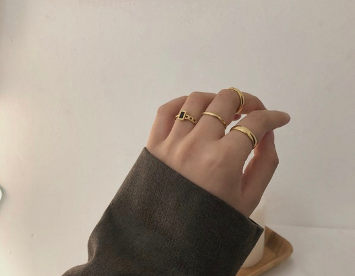 Black Gemstone Ring