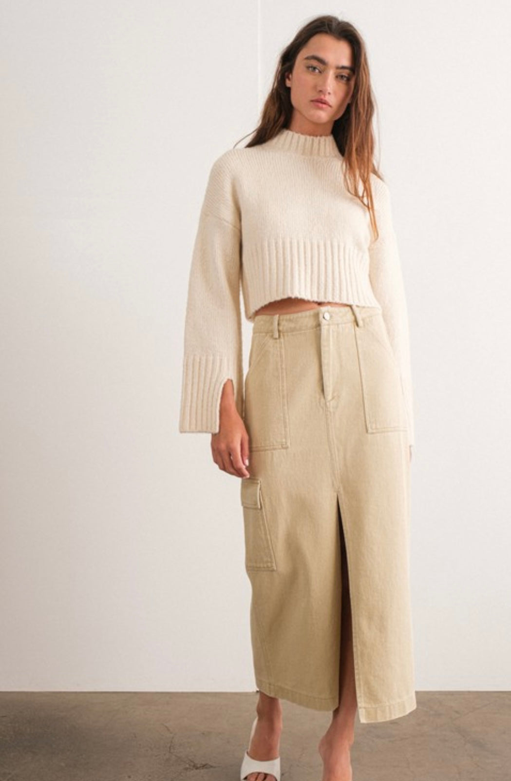 Indi cargo maxi skirt