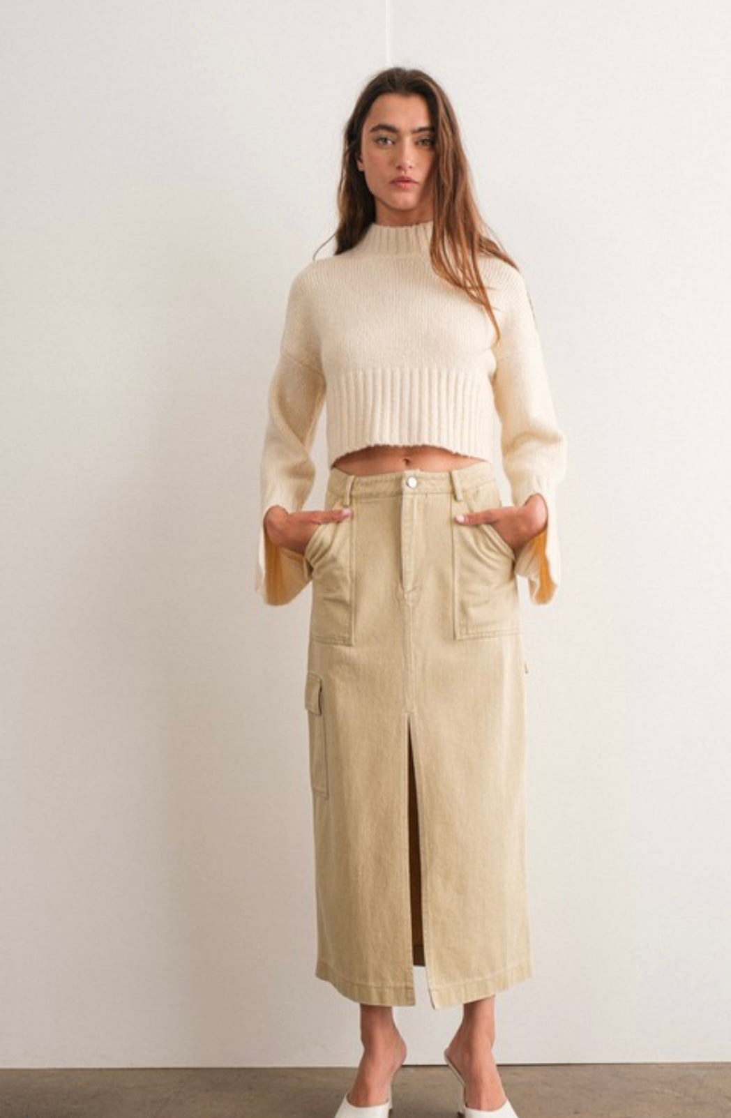 Indi cargo maxi skirt