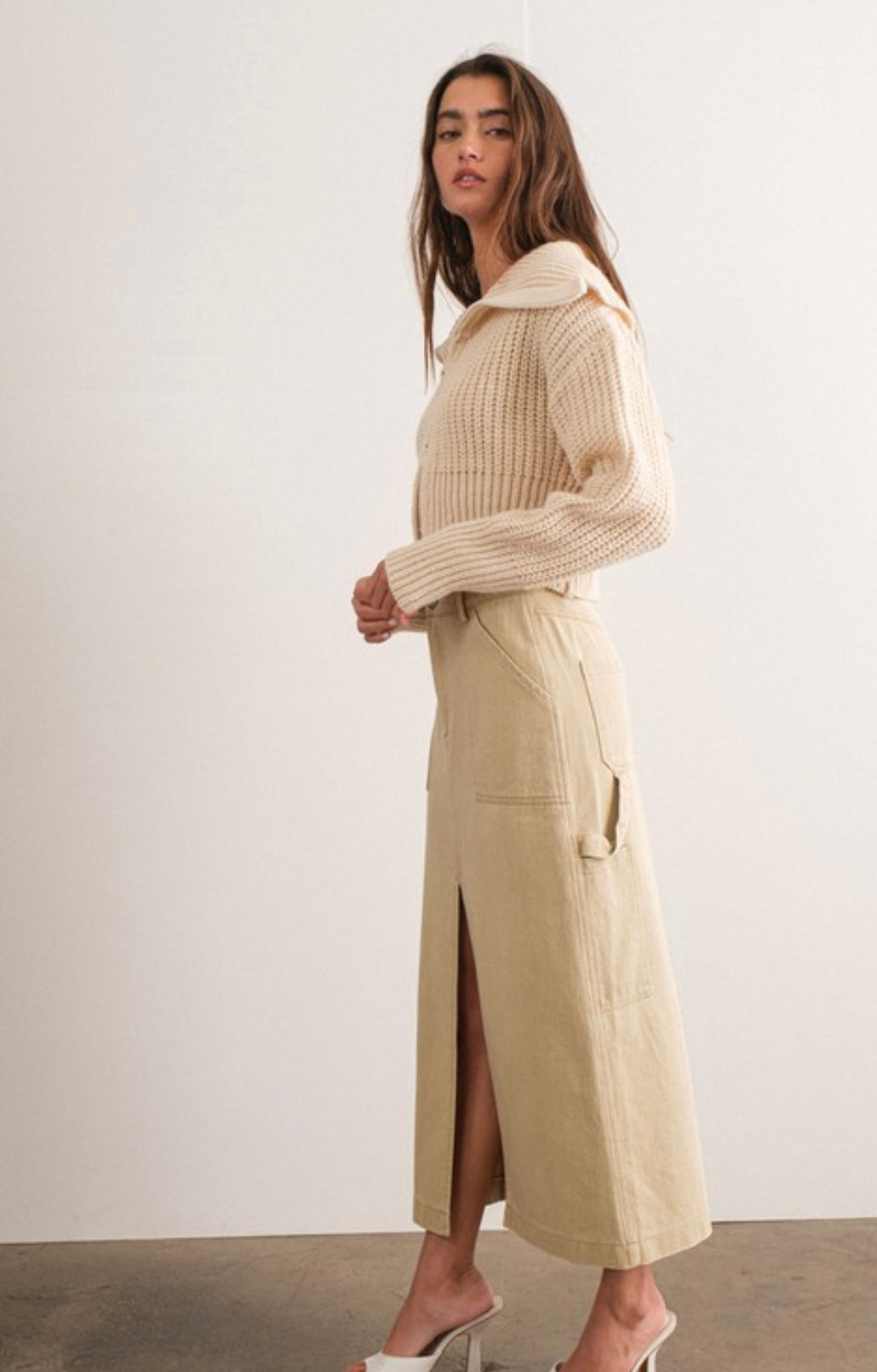 Indi cargo maxi skirt