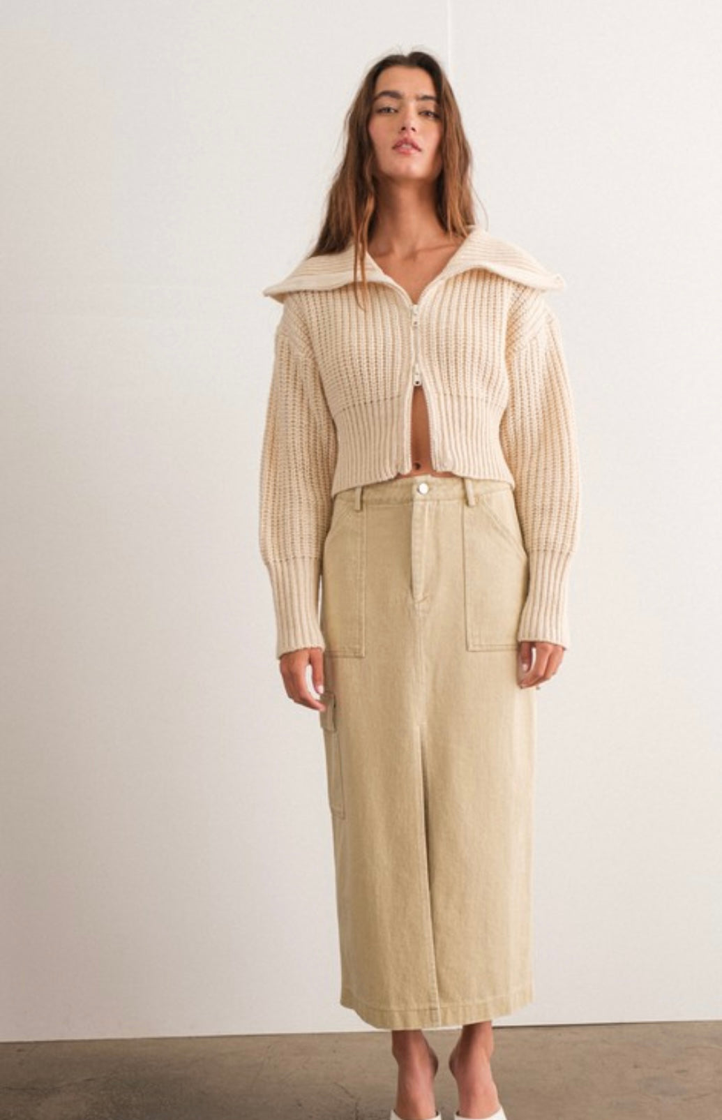 Indi cargo maxi skirt