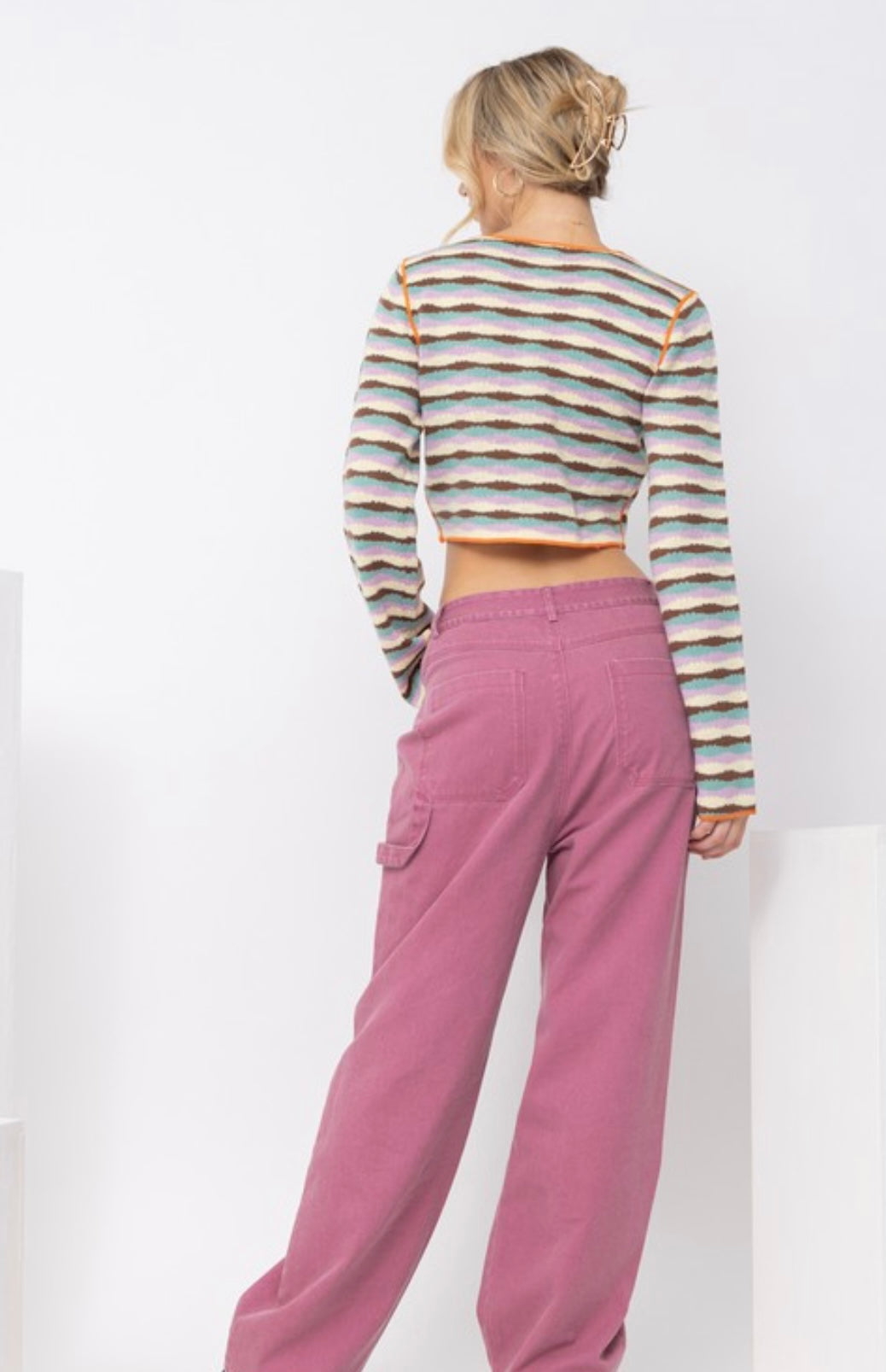 Overlock retro sweater
