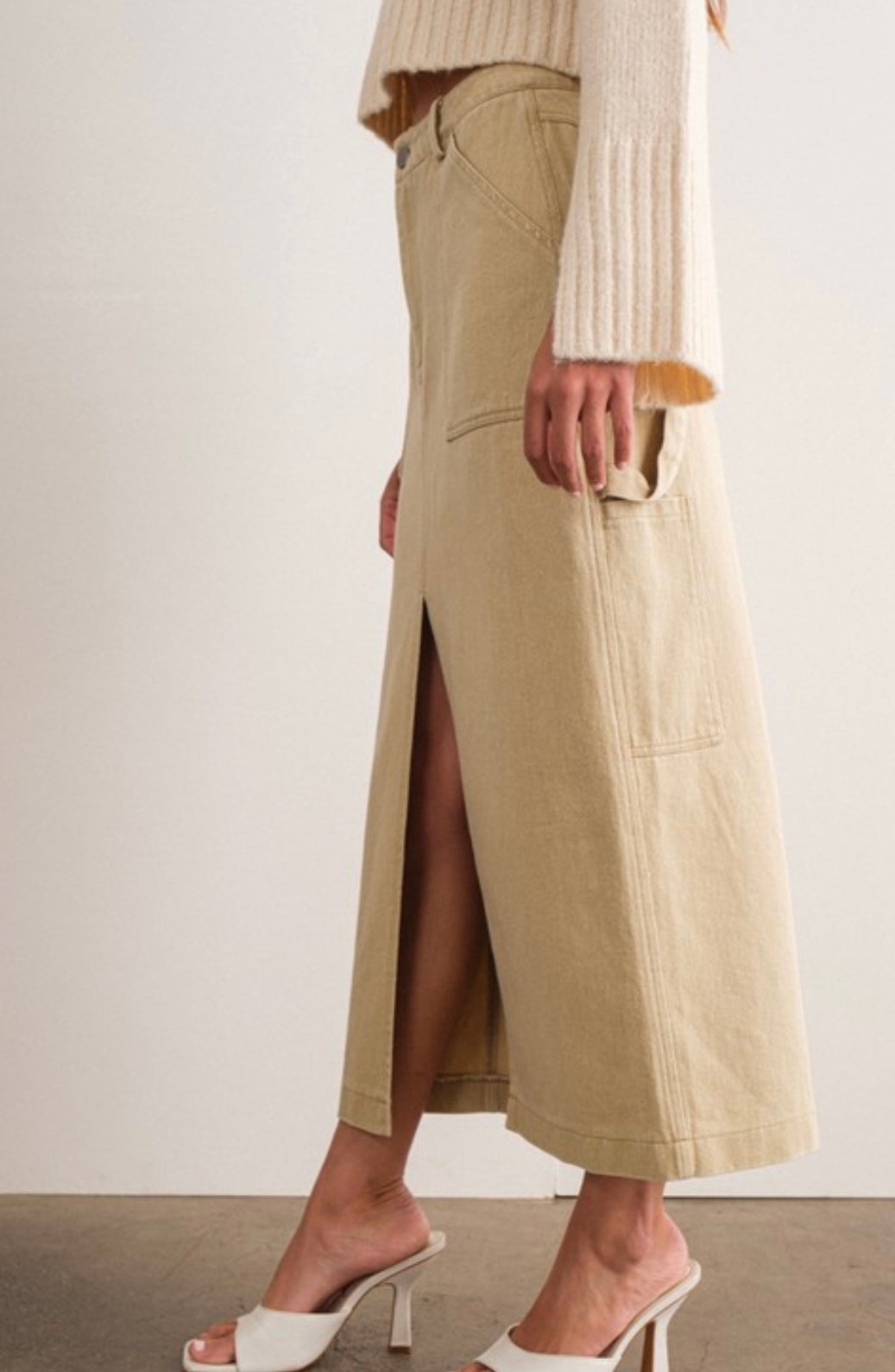Indi cargo maxi skirt