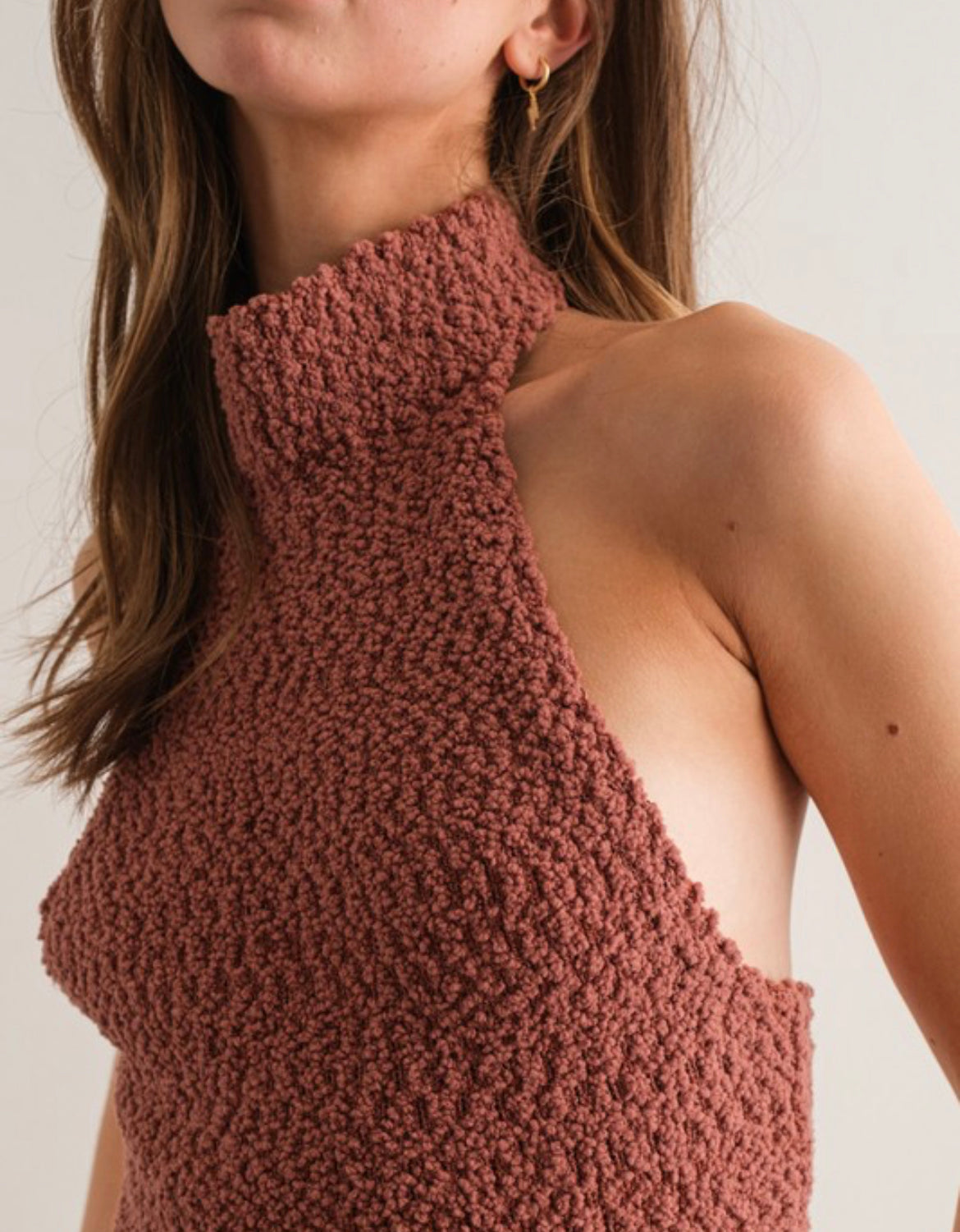 Nayeli chenille halter top