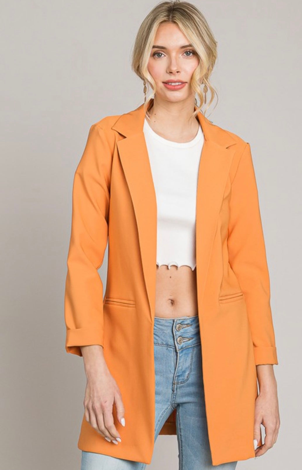 Classic long blazer