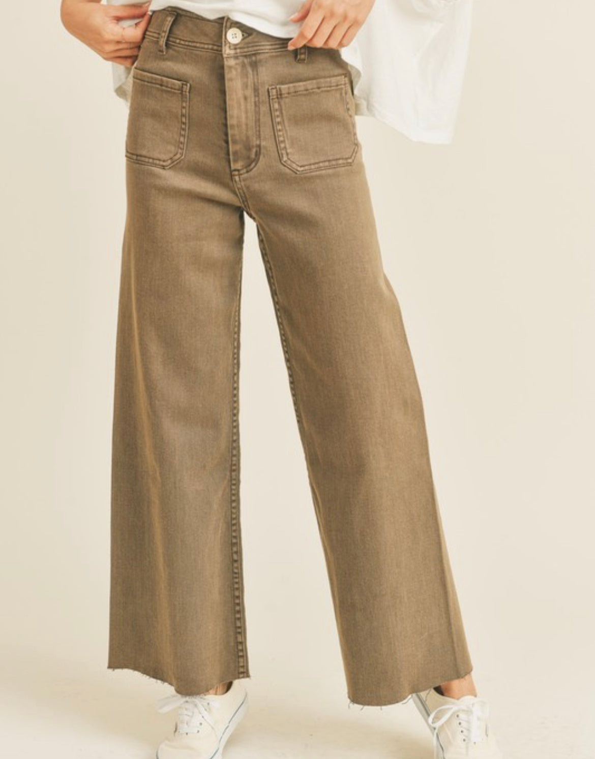 Wide leg marine pants