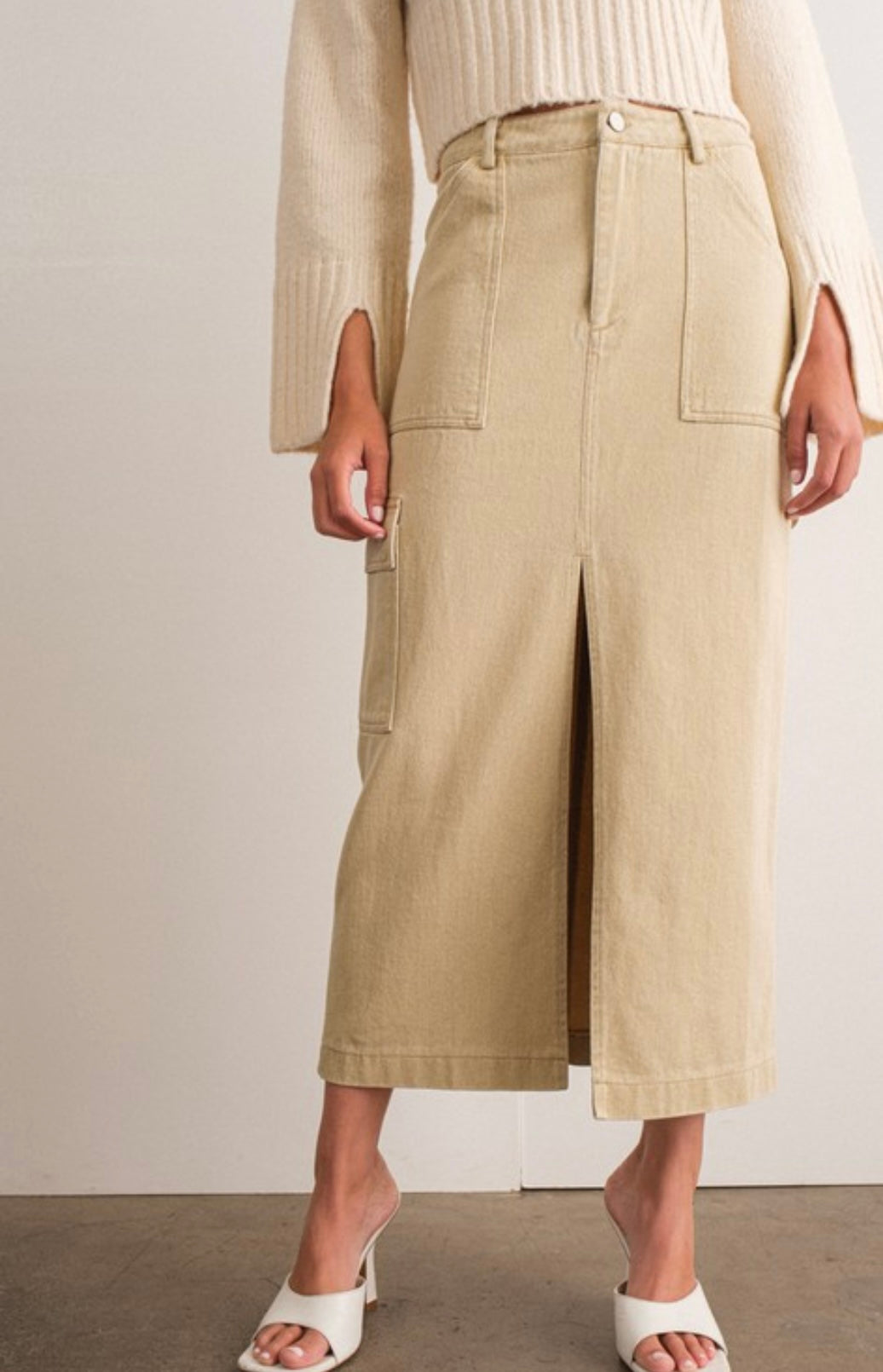 Indi cargo maxi skirt