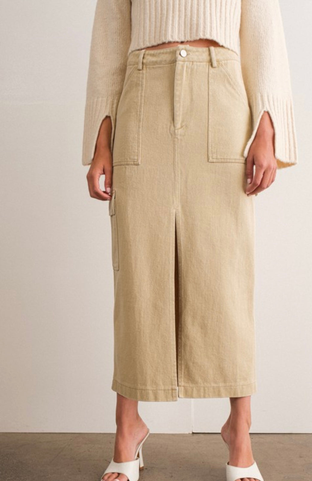 Indi cargo maxi skirt