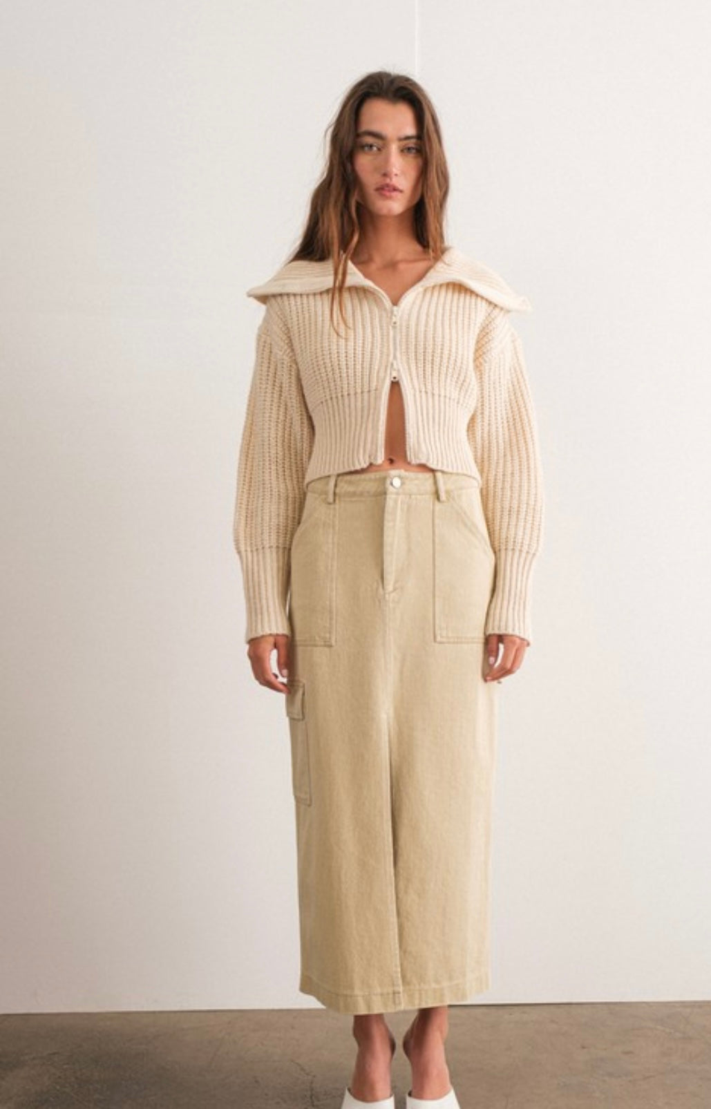 Indi cargo maxi skirt
