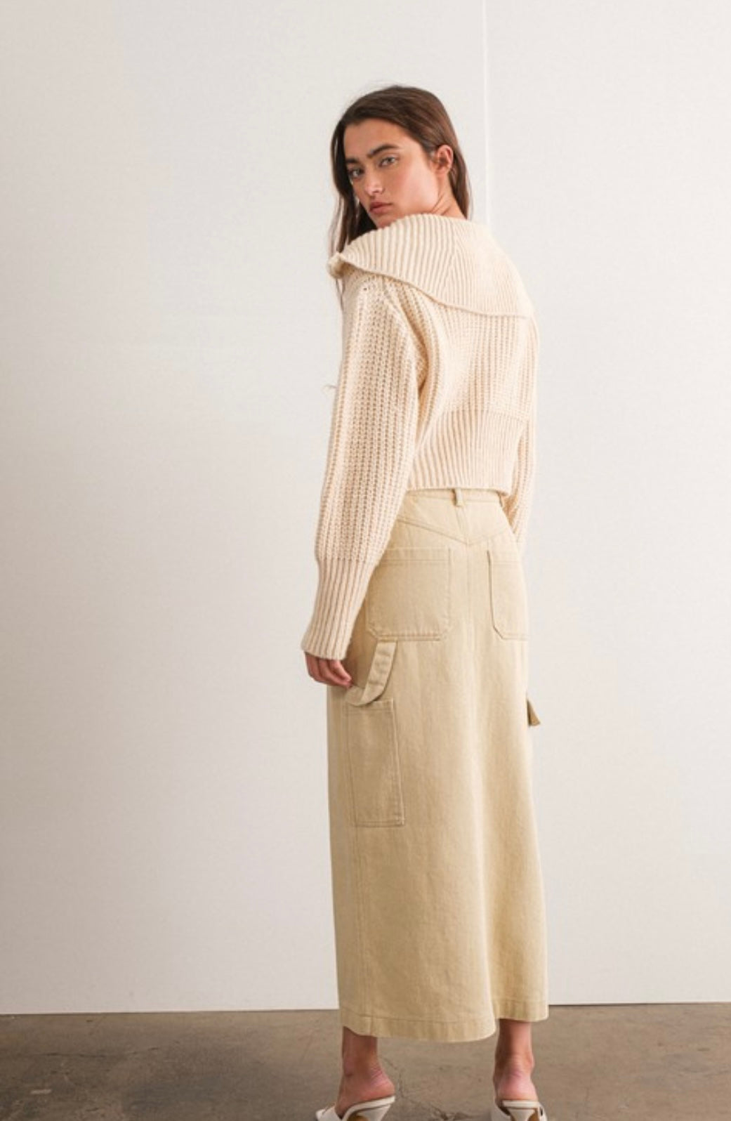 Indi cargo maxi skirt