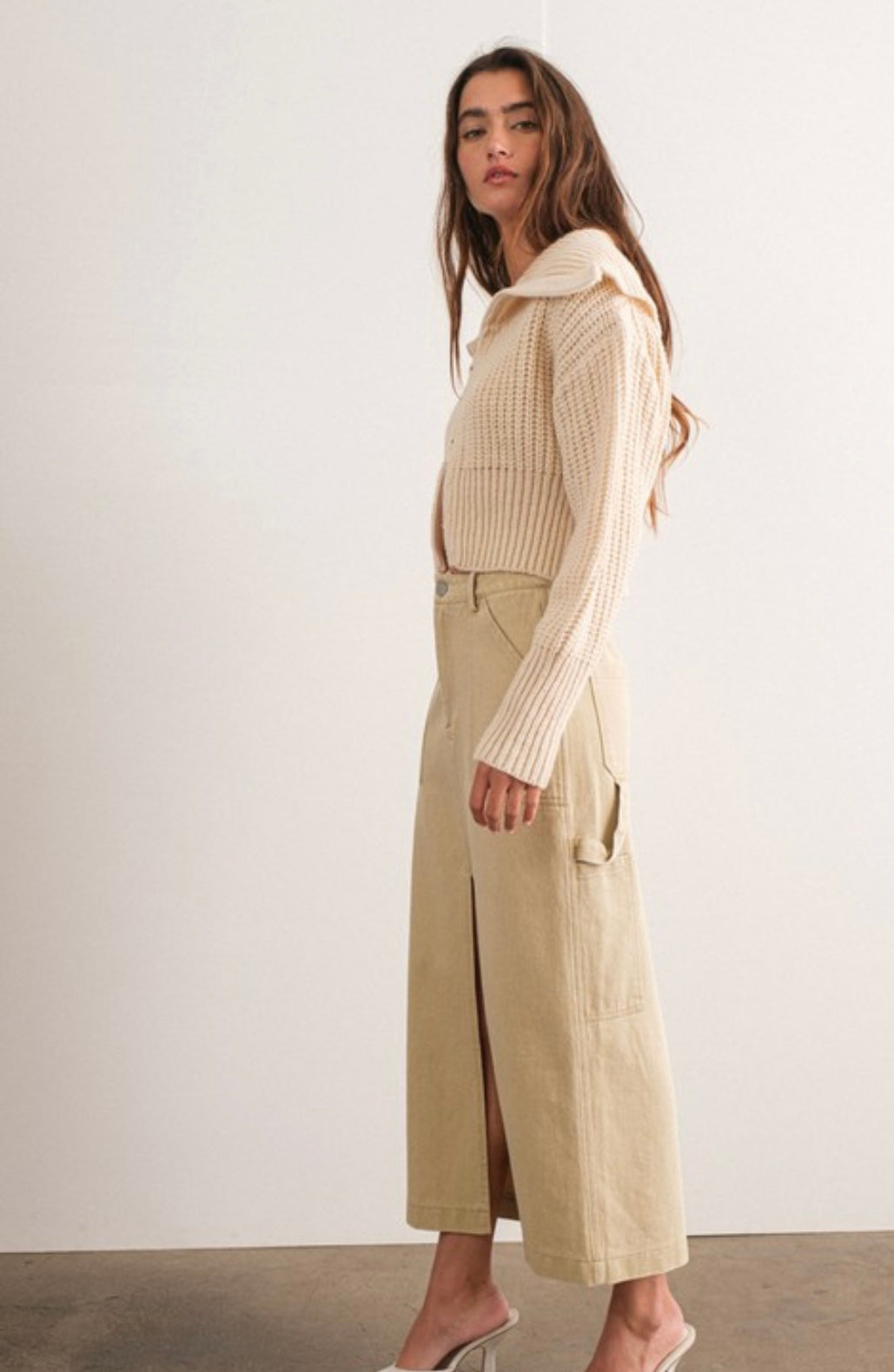 Indi cargo maxi skirt