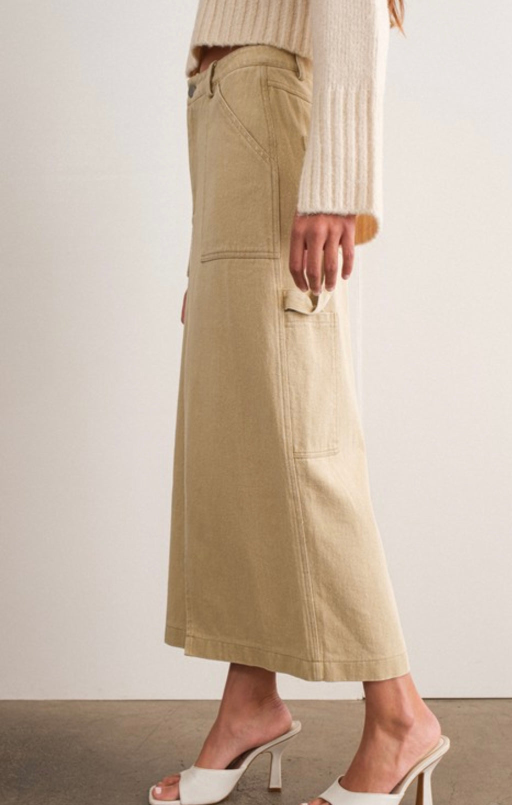 Indi cargo maxi skirt