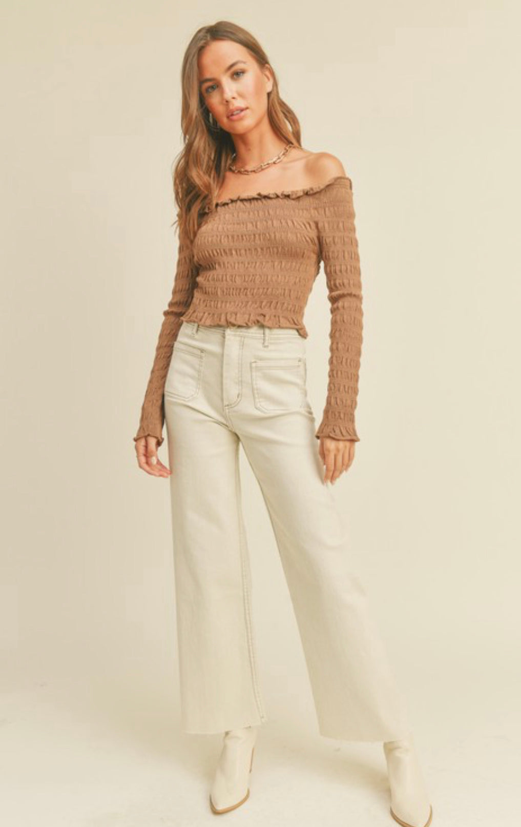 Wide leg marine pants