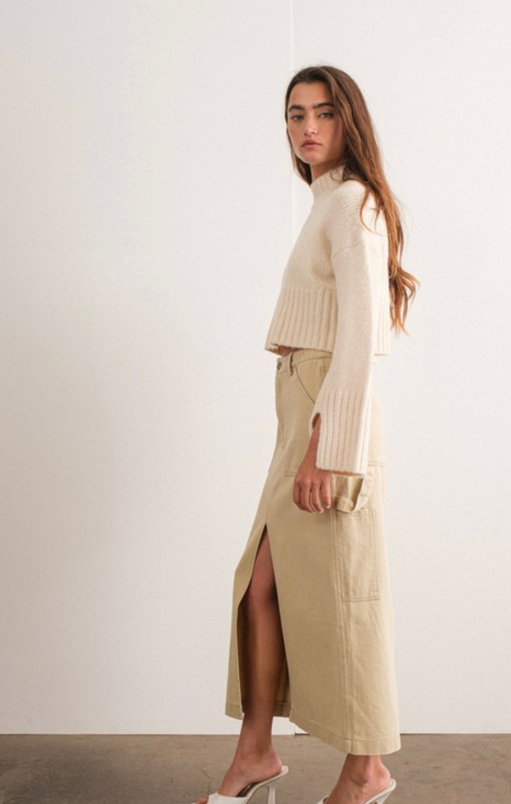 Indi cargo maxi skirt