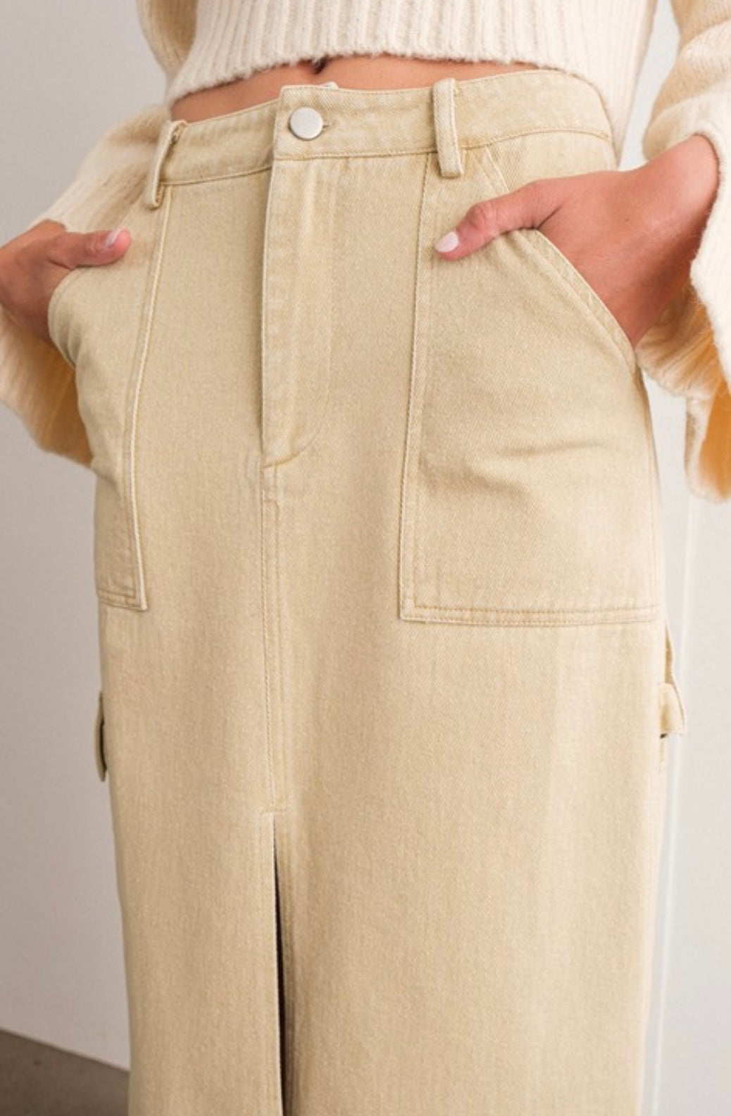 Indi cargo maxi skirt