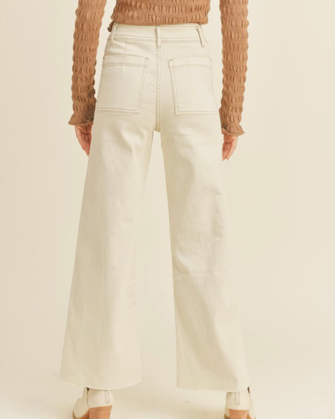 Wide leg marine pants