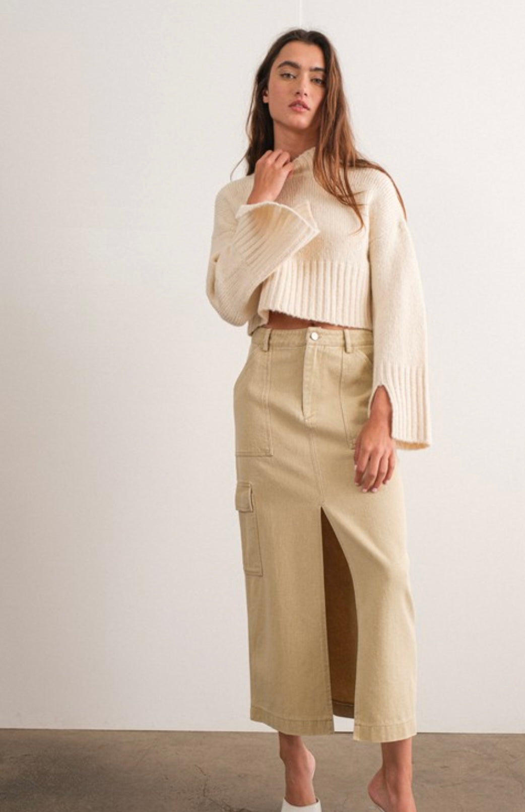 Indi cargo maxi skirt