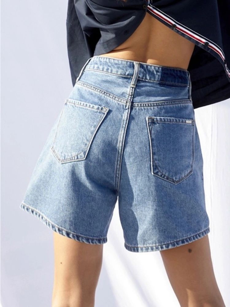 high rise mom shorts