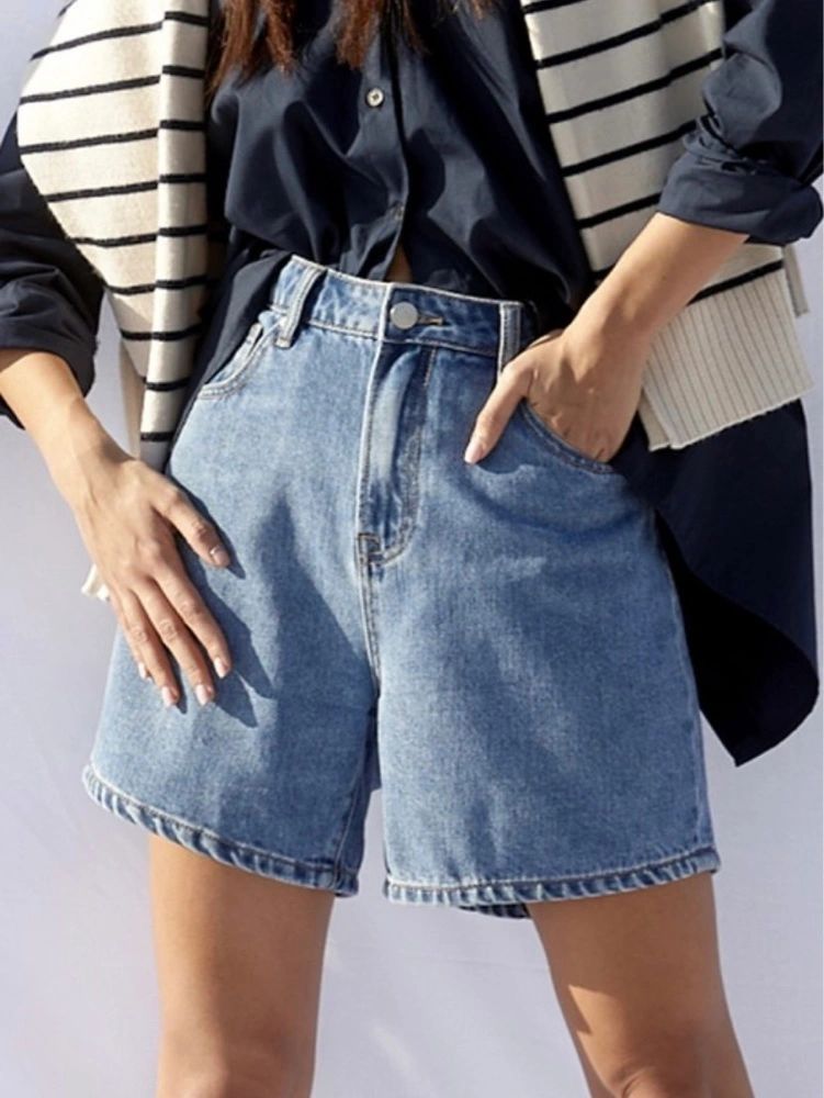 high rise mom shorts