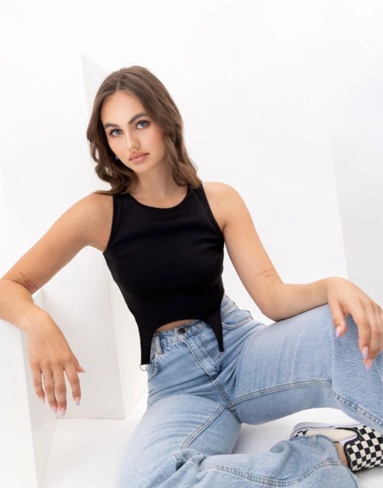 ribbed garter top