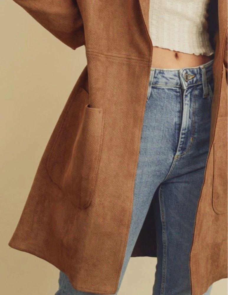 scuba open front coat