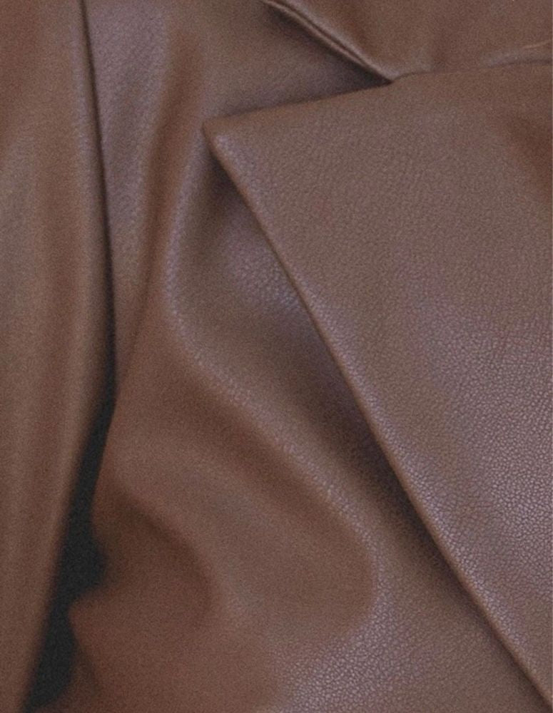faux leather collared corset top