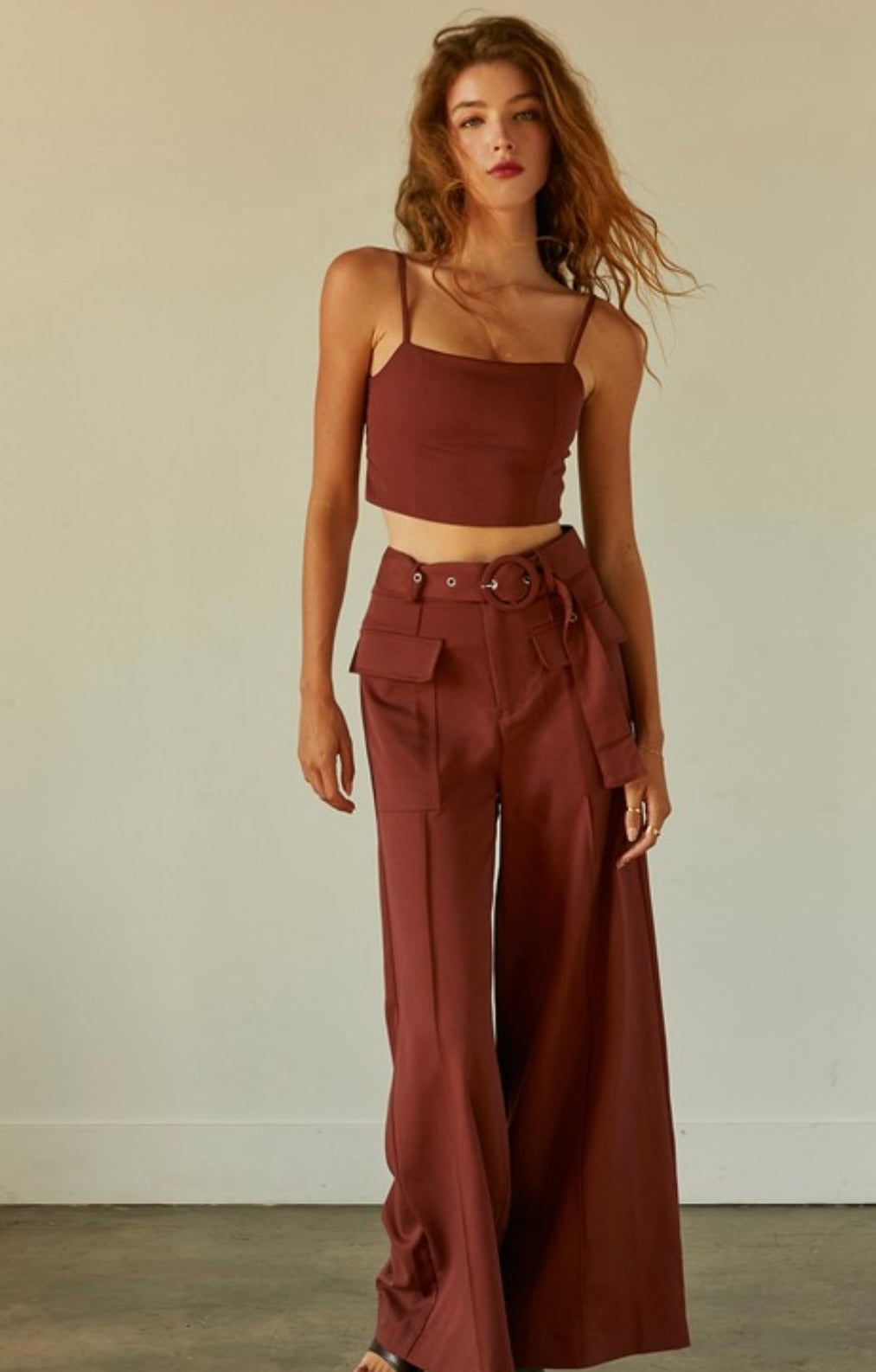 Maya wide leg trouser | set