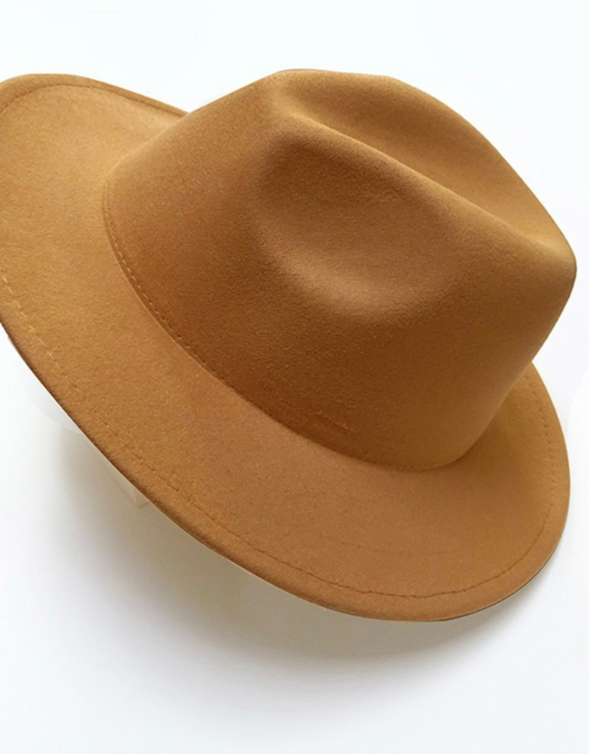 Suede western fedora