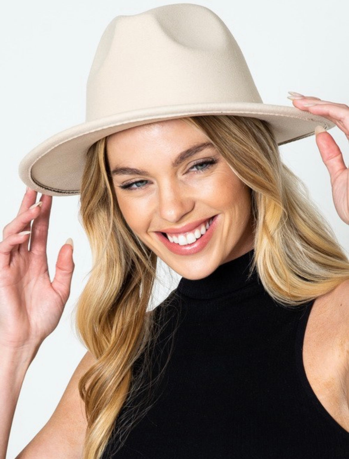 Suede western fedora