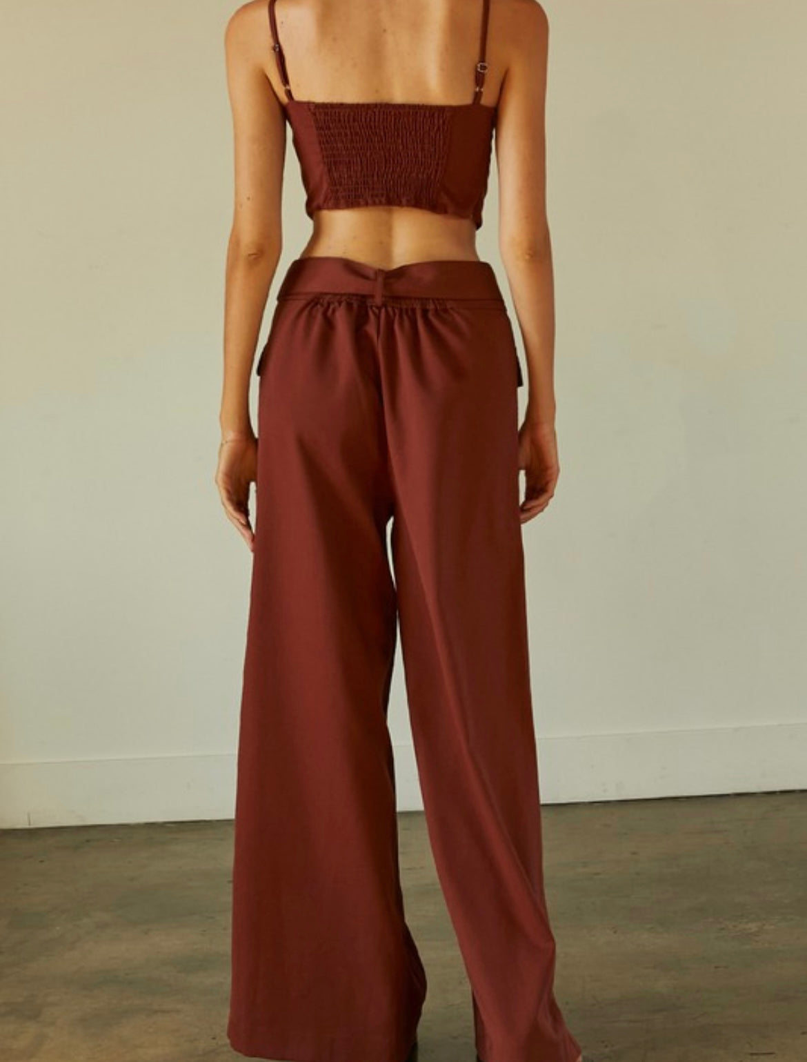Maya wide leg trouser | set