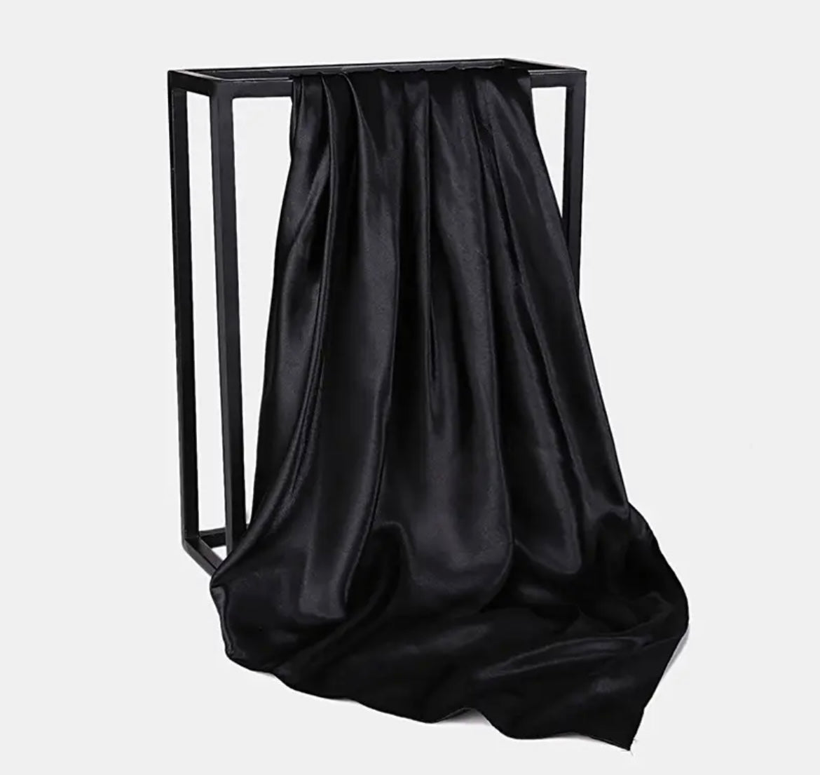 Solid satin scarf