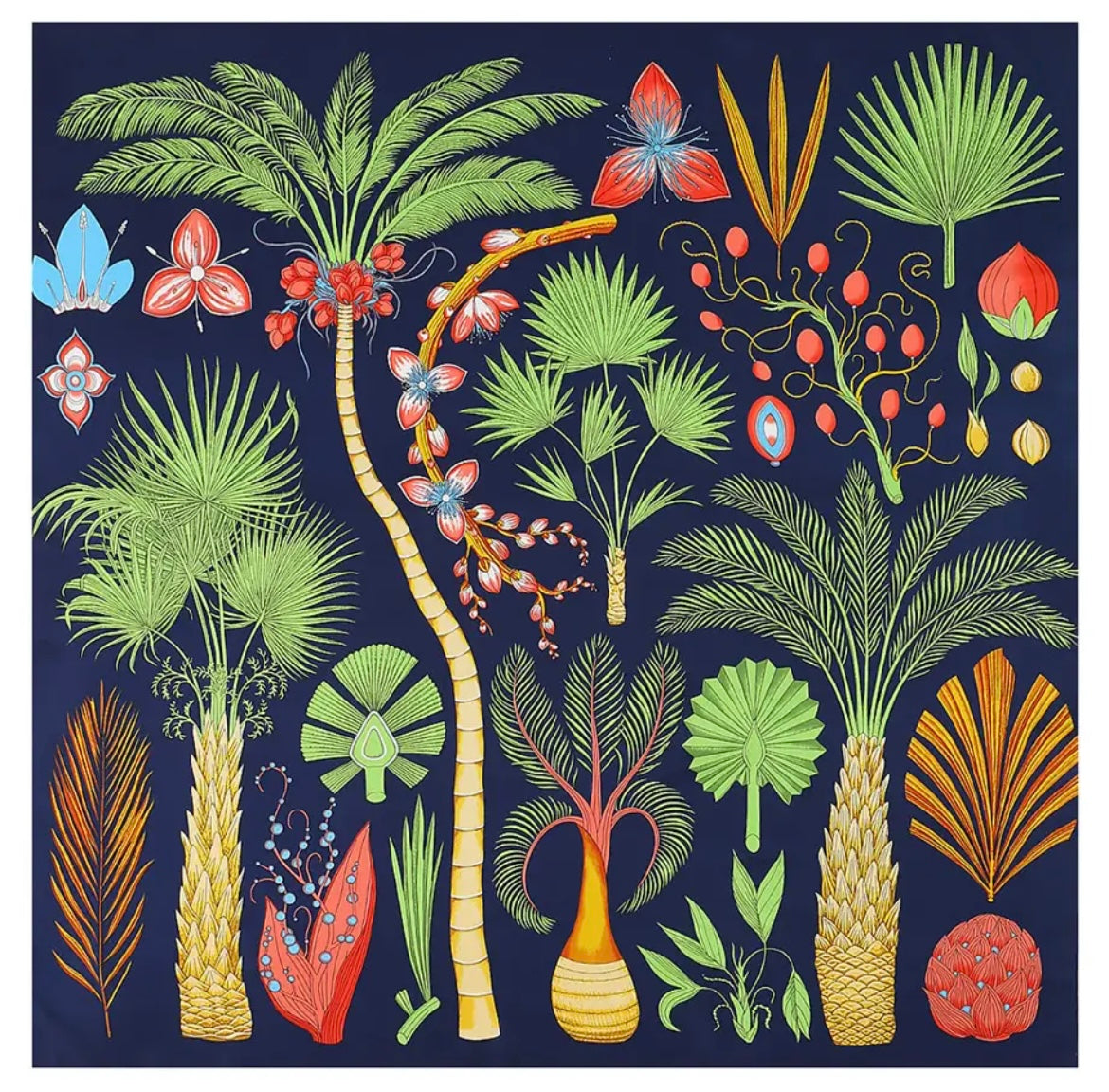 Tropical Getaway Satin Scarf