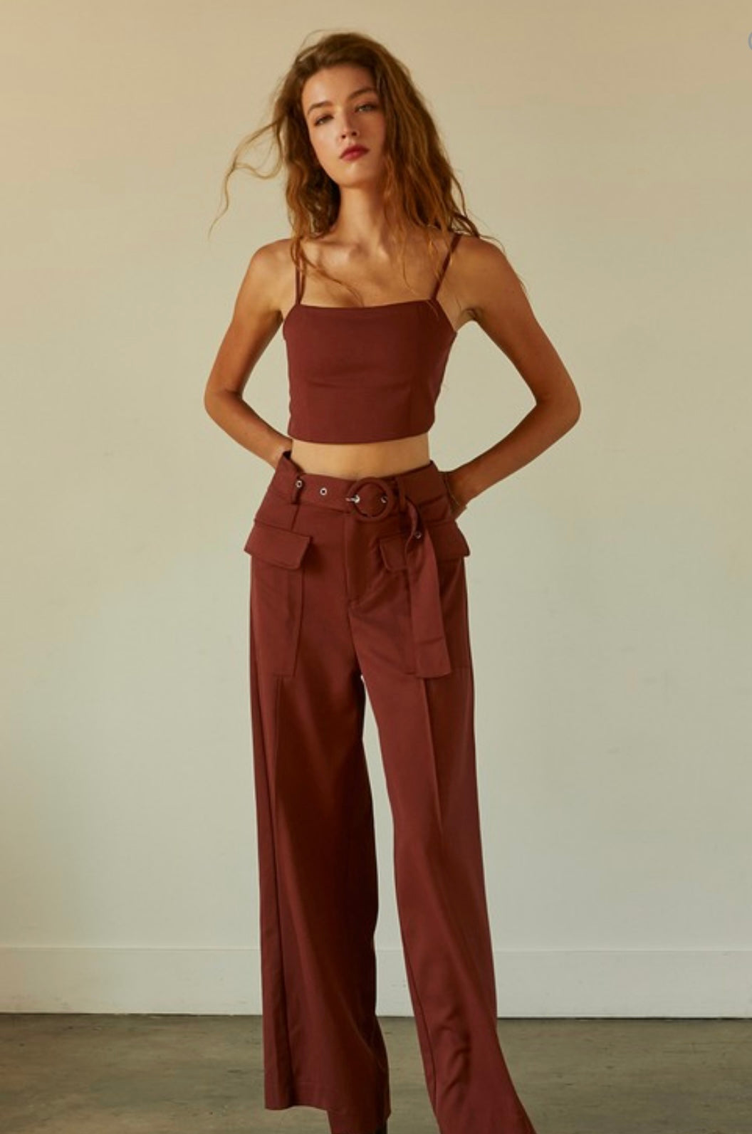 Maya wide leg trouser | set