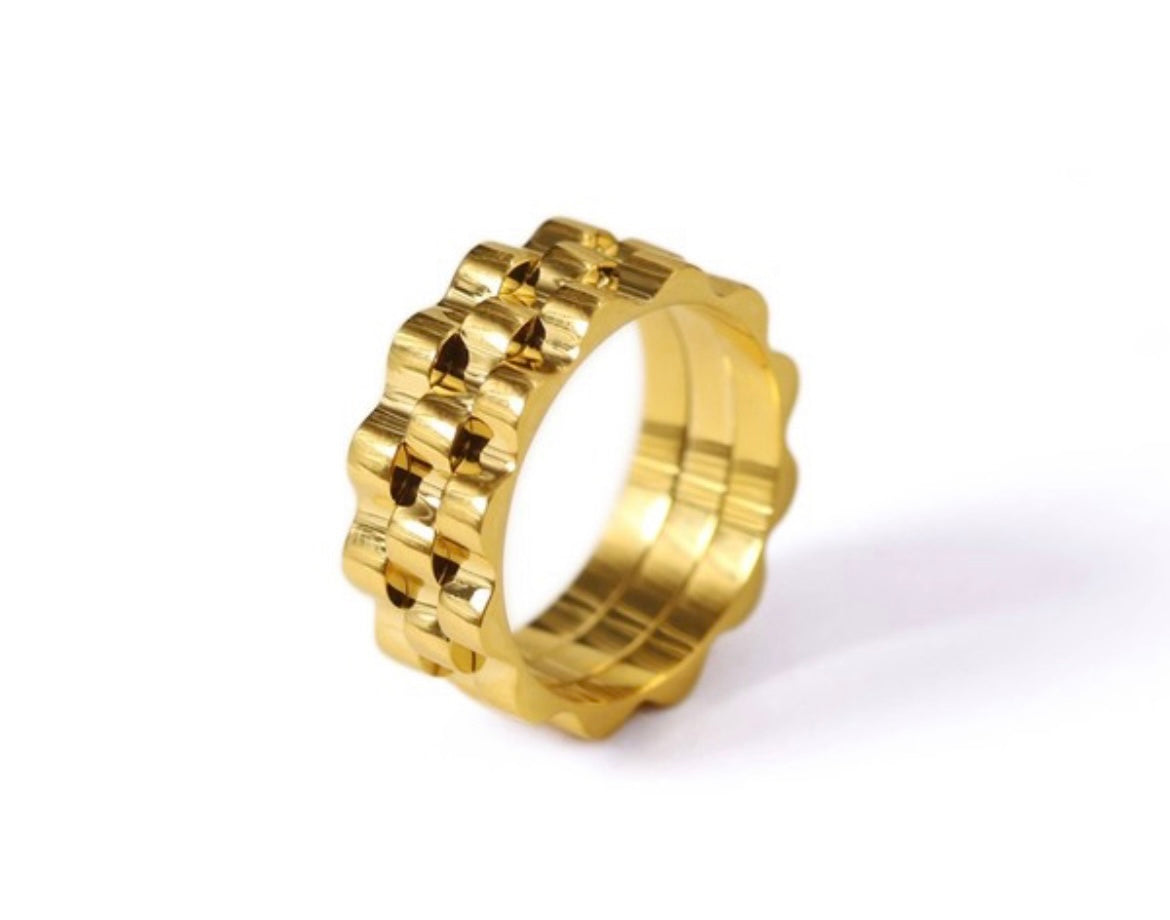 Mechanical gold ring