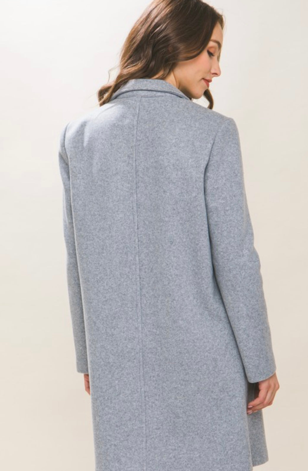 fleece long line coat