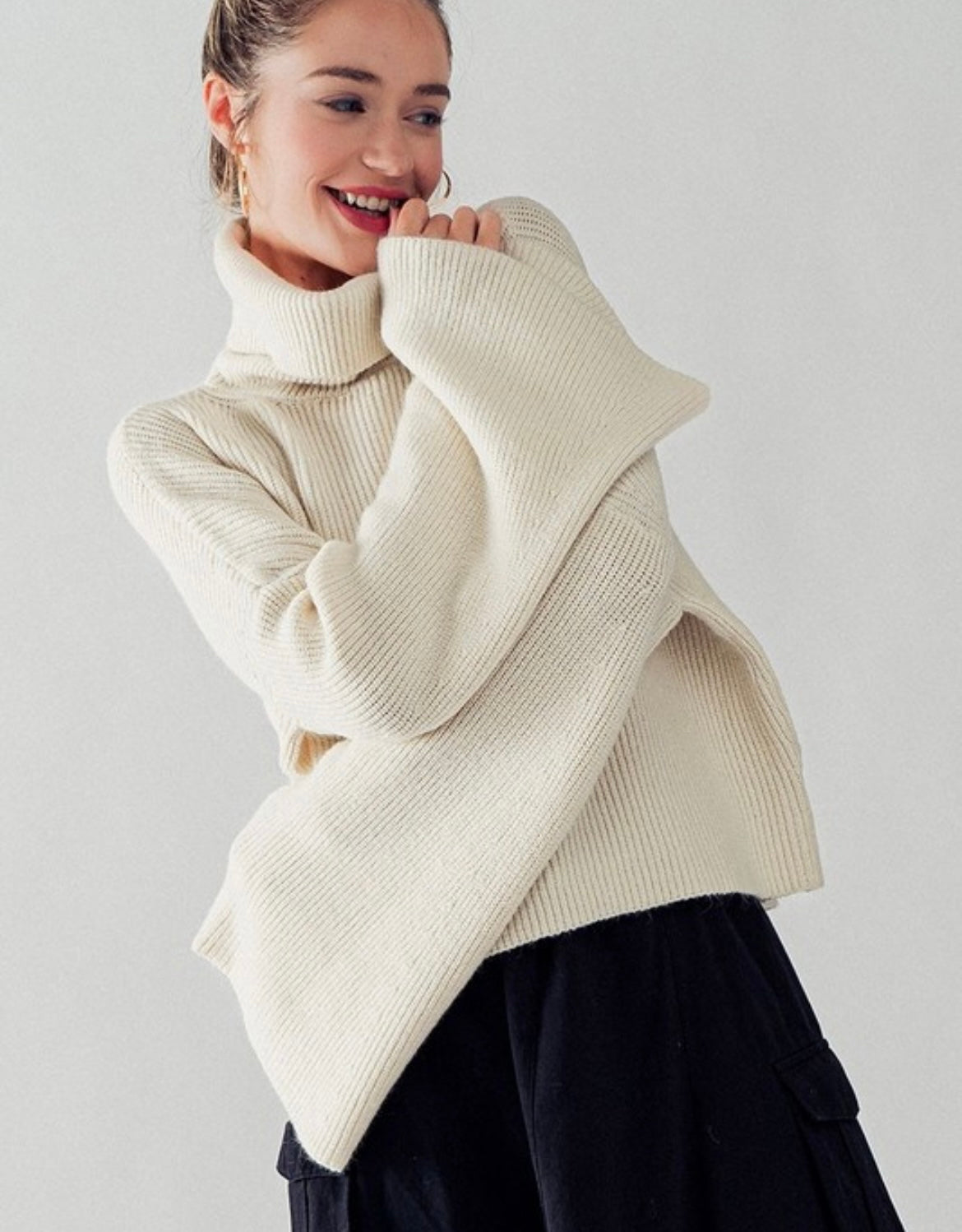 Bell Sleeved Knit Sweater