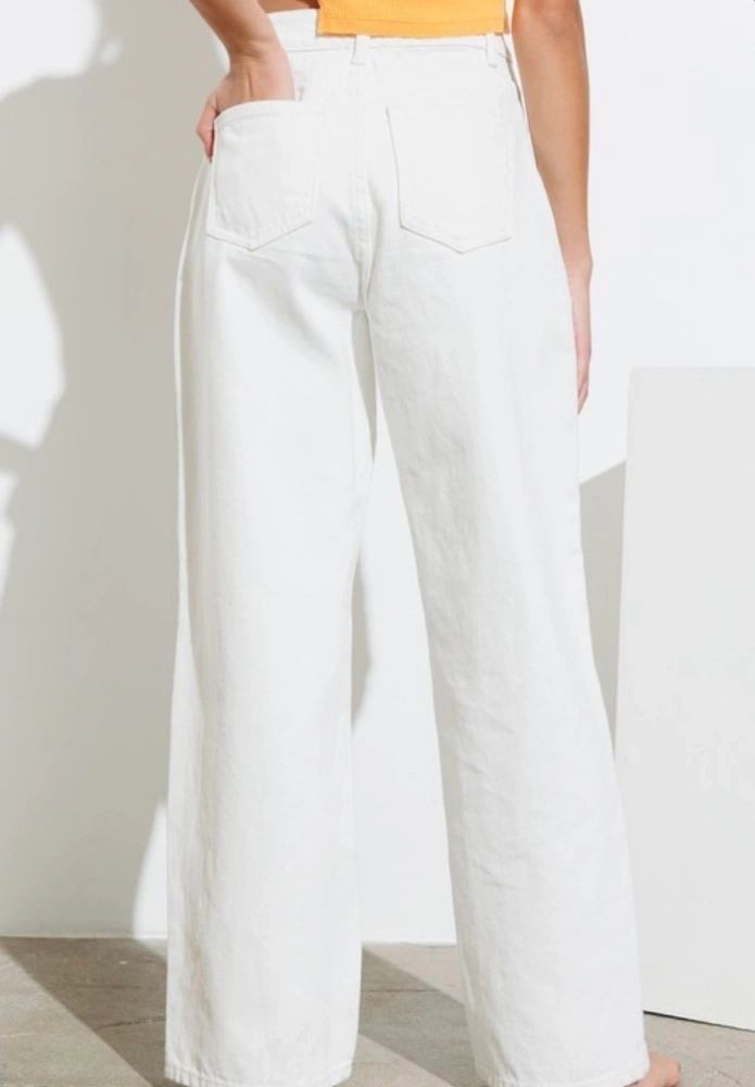 Casper patched oversized denim pants